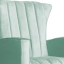Ver imagem 4 de Kit 2 Poltronas Estofada Balanço Melinda Veludo Acqua
