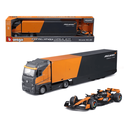 Ver imagem 1 de Miniatura F1 Mclaren Mcl38 C/ Caminhão Actros 1:43 Bburago