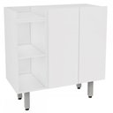 Ver imagem 2 de Armário de Banheiro 2 Portas 2 Prateleiras Branco Gab1015 - Estilare Móveis