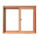 Ver imagem 2 de Janela de Madeira Vitro de Correr Panorâmico 2 Folhas Móveis Reto de Eucalipto Esel -1.20(L)X1.00(A)