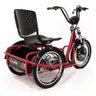 Triciclo Elétrico 800w Freio a Disco com Ré Farol e Alarme Fox Vermelho - Duos Bike - 2