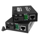 Ver imagem 1 de Extensor Conversor Fibra Optica para Rj45 10/100/1000 Mbps