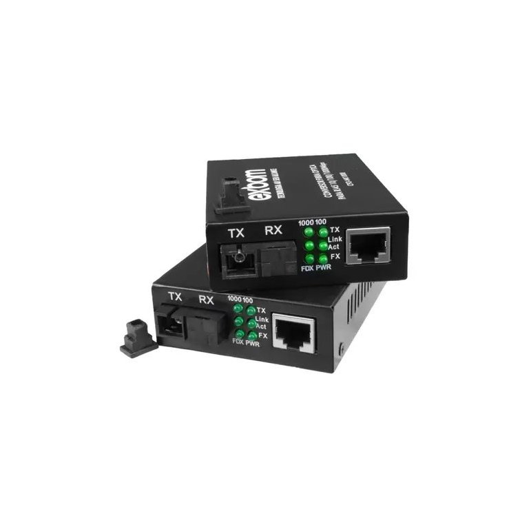Extensor Conversor Fibra Optica para Rj45 10/100/1000 Mbps