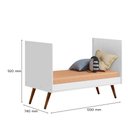 Ver imagem 3 de Conjunto Berço Mini Cama Retrô e Guarda Roupa C/ Nicho Branco