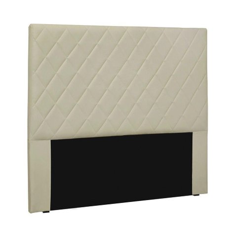 Cabeceira Casal Tina 140cm para Cama Box Estofada Estrutura Mdf-mdp Corino Creme Loja Sheep