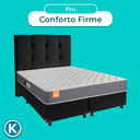Ver imagem 4 de Cama Box + Colchão King D23 Pro Inducol + Cabeceira Estofada