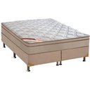Ver imagem 1 de Cama Box Queen: Colchão Molas Castor Pocket Revolution Híbrido + Base CRC Suede Bege(158x198)