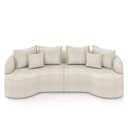 Ver imagem 2 de Sofá Living Decorativo Salinas 4 ou Mais Lugares com Almofadas 290cm Modulado Bouclê Off White G33-