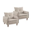 Ver imagem 1 de Kit 2 Poltronas Miami em Madeira de Eucalipto Movellu Home