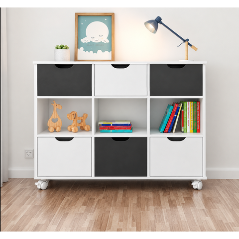 Nicho Organizador para Quarto Infantil Palma 6 Gavetas