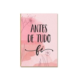 Kit 02 Placas Mdf Antes de Tudo Fé Decoração Parede 28,7x22 - 4