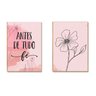 Kit 02 Placas Mdf Antes de Tudo Fé Decoração Parede 28,7x22 - 1