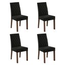 Ver imagem 1 de Kit 4 Cadeiras de Jantar 4256 Rustic/oxford Madesa Rustic/oxford