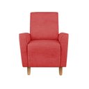 Ver imagem 2 de Kit Amamentação Poltrona + Puff + Almofada Julia Suede Vermelho Inova Decorações