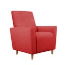 Ver imagem 3 de Kit Amamentação Poltrona + Puff + Almofada Julia Suede Vermelho Inova Decorações