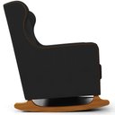 Ver imagem 7 de Poltrona de Amamentação com Balanço Mavie L02 Suede Preto - Lyam Decor