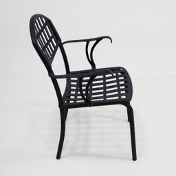 Cadeira de Jantar Varanda e Área Externa em Alumínio Modelo Verão Cor Preto - 3