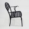 Cadeira de Jantar Varanda e Área Externa em Alumínio Modelo Verão Cor Preto - 3