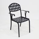 Ver imagem 2 de Cadeira de Jantar Varanda e Área Externa em Alumínio Modelo Verão Cor Preto