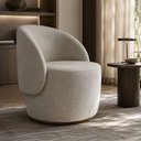 Ver imagem 2 de Kit 4 Poltronas Decorativa Premium Orgânica Ideal para Recepção e Clinicas em Bouclê Italiano Bege