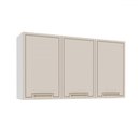 Ver imagem 1 de Armário Aéreo Cozinha 120 Cm Amara 3 Portas Branco/creme - Politorno