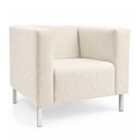 Ver imagem 1 de Poltrona Decorativa Perola Kubo Bouclé Off White - Sallar Home