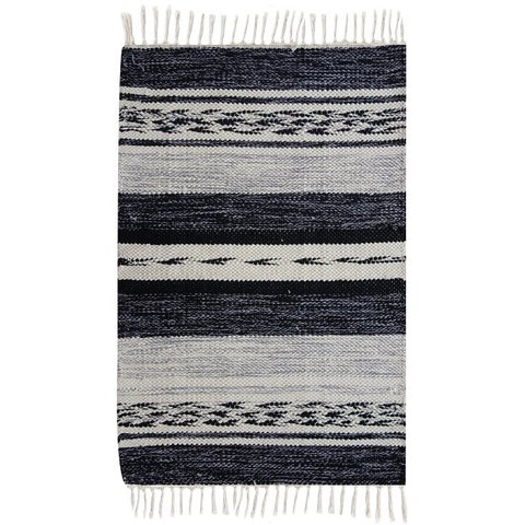 Tapete Kilim Raipur 200x300 Cinza Unico