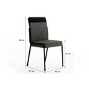Ver imagem 5 de Conjunto: Mesa Sala Jantar Stellar 1598 Aço C/ Tampo Madeirado 120x80cm e 4 Cadeiras Duo Preto/