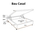 Ver imagem 4 de Cama Box Baú Casal Blindado com Pistão a Gás:suede Bege/casal