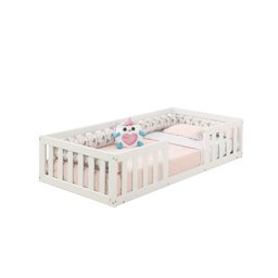 Cama Infantil Montessoriano Casinha com Grade Bia (colorido) Com Colchão - 2