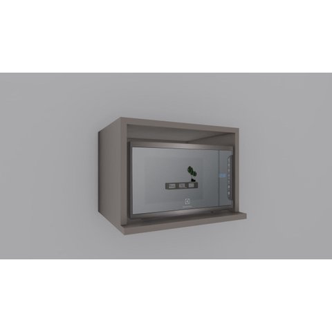 Aéreo Micro-ondas cozinha  450x600x500mm cor Cinza