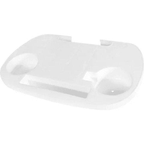 Mesa Lateral Portatil Cadeira de Praia Porta Copo Branca