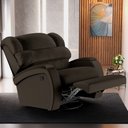 Ver imagem 6 de Poltrona do Papai Sala de Cinema Reclinável Kylie Glider Manual Giratória Massagem USB PU Marrom G23