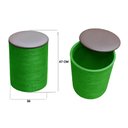 Ver mais imagens de Kit 2 Puff Baú Banquinho Apoio Para Pés Organizador Porta Objetos BGPLASTICOS BGBP AZUL TURQUESA 018