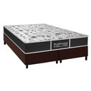 Ver imagem 1 de Cama Box Queen: Colchão Molas Probel Prolastic Sleep + Base CRC Suede Marrom(158x198)