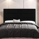 Ver imagem 2 de Cabeceira Cama Box Casal Queen Size Malik 160cm Sintético Preto - Desk Design