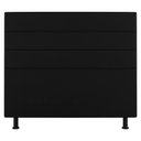 Ver imagem 3 de Cabeceira Cama Box Casal Queen Size Malik 160cm Sintético Preto - Desk Design