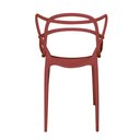 Ver imagem 2 de Conjunto 8 Cadeiras Allegra Vermelho Falu em Polipropileno para Sala de Jantar e Área Externa
