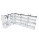 Ver imagem 2 de BALCÃO CAIXA VITRINE TAMPO DE MDF M347.B (CAIXA, LOJA) MUNDI MOVEIS