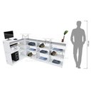 Ver imagem 5 de BALCÃO CAIXA VITRINE TAMPO DE MDF M347.B (CAIXA, LOJA) MUNDI MOVEIS