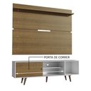 Ver imagem 5 de Rack Madesa Dubai e Painel para TV até 65 Polegadas com Pés Branco/Rustic 9B5Z Cor:Branco/Rustic