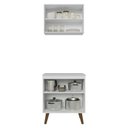 Ver imagem 4 de Kit de Cozinha com Armário Aéreo e Balcão 70 cm Branco Pieta Madesa