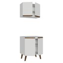 Ver imagem 5 de Kit de Cozinha com Armário Aéreo e Balcão 70 cm Branco Pieta Madesa