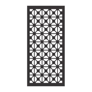 Painel Vazado Divisória Mdf Madrid Preto Decore Painéis e Divisórias 0,90x2,60m