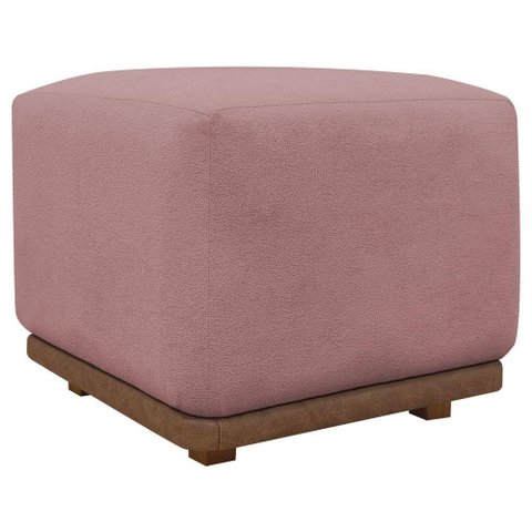 Puff Decorativo para Sala Dalilla Persa Azaleia Bouclé