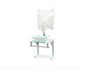Ver imagem 1 de Gabinete de Vidro 40cm para Banheiro Cuba Quadrada Branco - Dahora