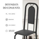 Ver imagem 6 de Conjunto para Sala de Jantar com 8 Cadeiras Lara Preto
