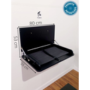 Ver imagem 4 de FRALDARIO TROCADOR H PRETO BEBE PAREDE