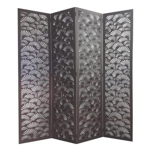 Biombo 4 Folhas 172X180cm Mdf Modelo 25 Rustico Vazado