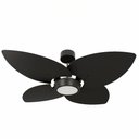 Ver imagem 1 de Ventilador de Teto Natuvent Dahlia Led 4 Pás Madeira Preto 4000k Branco Neutro, Luz Neutra 127v